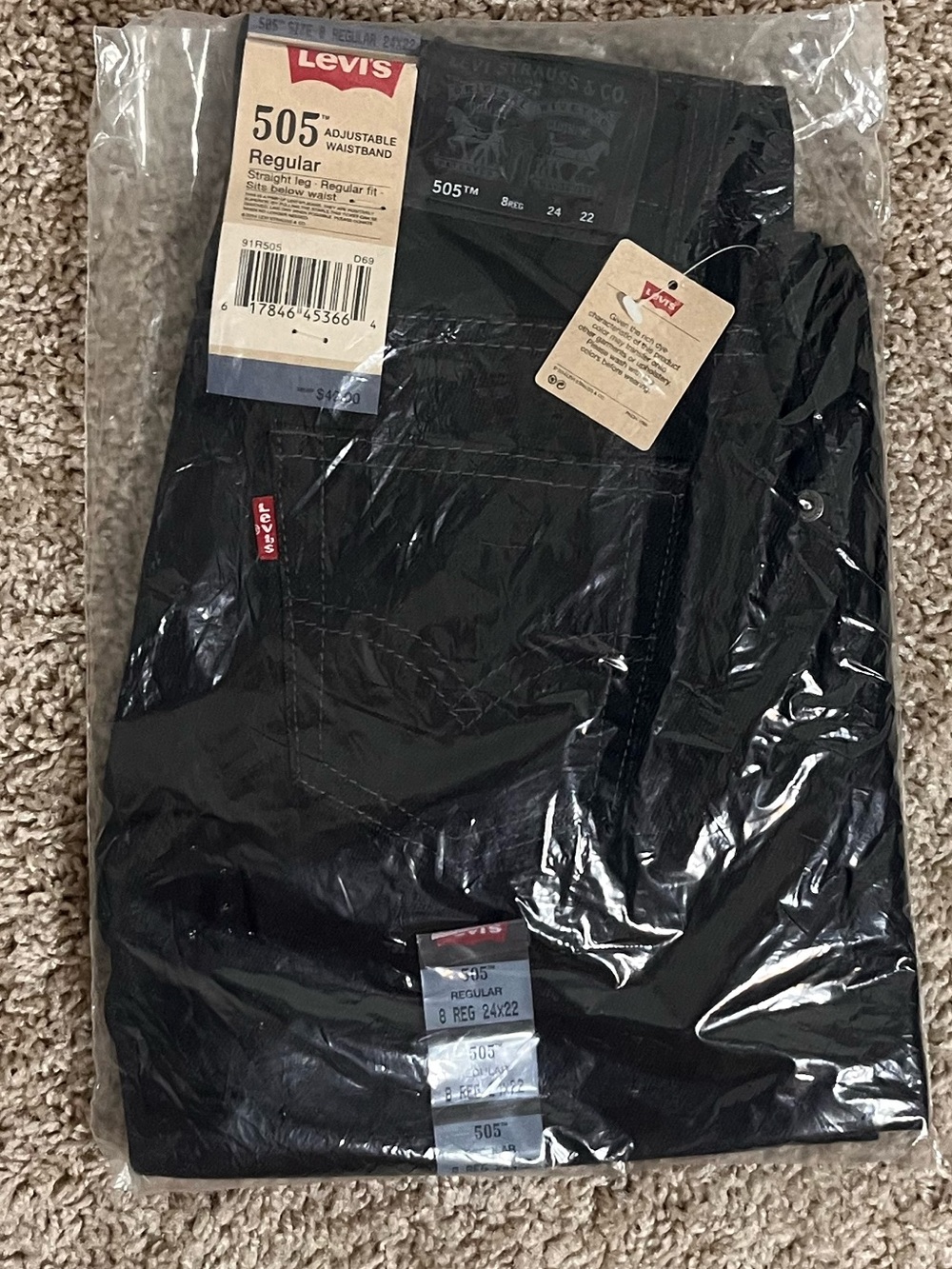 Levi's 505 Regular Fit Kids 8 REG